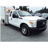 Image 3 : H2 --  2011 FORD F350 SUPER DUTY CREW CAB FLAT DECK , White , 214434  KM's