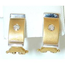 3098 ACACIA 18K Gold Earrings w/ Diamond