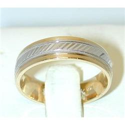 3101 ARTCARVED 14K 2 Tone Gold Ring