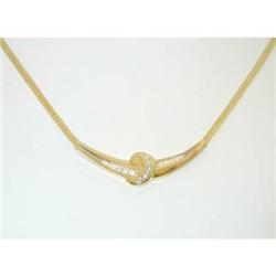 6004 14K Gold Necklace w/ Diamonds