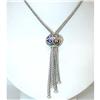 Image 1 : 6028 Silver/ Enamel Necklace