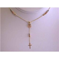 6049 14k Tri-color Gold Necklace