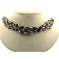 6443 Garnet and Silver Necklace
