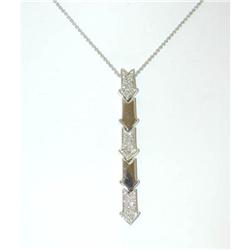 6458 ENIGMA "Gianni Bulgari" 18KW Gold Necklace w/Penda