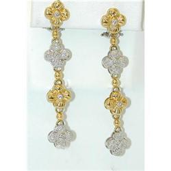 2350 18K TT Gold Earrings w/Diamond