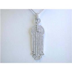 6519 18k White Gold Diamond Necklace