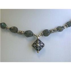 6629 Silver with Smoky Quartz Necklace