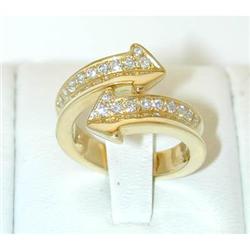 6631 ENIGMA "Gianni Bulgari" 18K Gold Diamonds Ring
