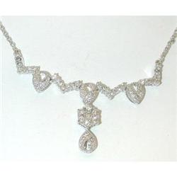 2664 18KW Gold Necklace w/Diamond