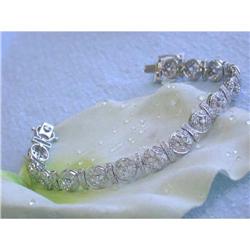 6703 18k White Gold Bracelet with Diamonds