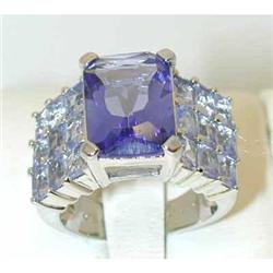 2857 Silver Color Stone Ring