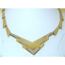2416 14K Gold Diamonds Necklace