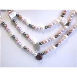 2449 Pearls and Mother of Pearl Necklace