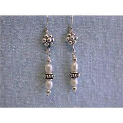 2489 Silver Earrings with Pearls