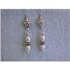 Image 1 : 2489 Silver Earrings with Pearls