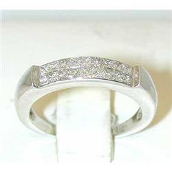 7455 14KW Gold Invisible set Diamond Ring