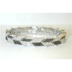 2496 ENIGMA "Gianni Bulgari" 18KW Gold Diamonds Bangle
