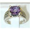 Image 1 : 6808 BJC Silver/14K Gold Amethyst Ring