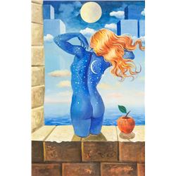 Rene Magritte Belgian Surrealist Oil on Canvas