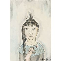 Tsuguharu Foujita French-Japanese WC on Paper