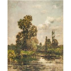 Maurice Levis 1860-1940 French Oil on Panel