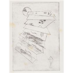 Wassily Kandinsky Russian Linocut Etching on Paper