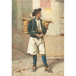 Julio Peris Brell 1866-1944 Spanish Oil on Canvas