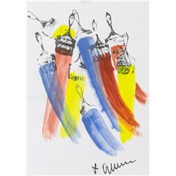 Arman Fernandez American Mixed Media on Paper