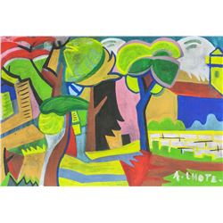 Andre Lhote French Cubist Mixed Media on Paper