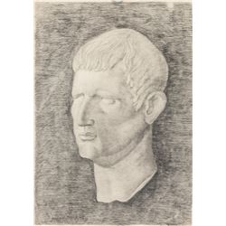 Jean Theodore Dupas French Charcoal on Paper