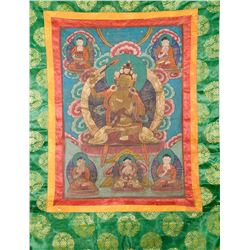 17/18th C. Tibetan Tanka of Bodhisattva