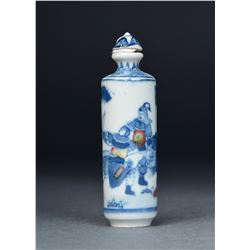 Chinese Blue & White Porcelain Snuff Bottle Mark