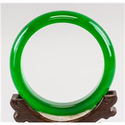 Chinese Hardstone Green Bangle