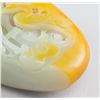Image 4 : Chinese Yellow White Jade Carved Crane Toggle