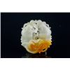 Image 3 : Burma White and Russet Jadeite Carved Fish Pendant