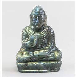 977 Ct Certified Labradorite Buddha Carving
