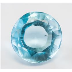 7.75ct Round Cut Blue Natural Aquamarine AGI