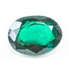 Image 1 : 13.80ct Oval Cut Green Natural Chrome Diopside AGI
