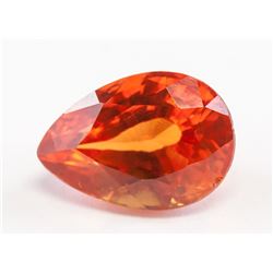 6.25ct Pear Cut Golden Natural Clinohumite GGL