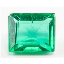 6.95ct Emerald Cut Natural Muzo Emerald AGI