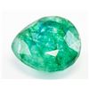 Image 2 : 8.90ct Pear Cut Green Natural Emerald GGL