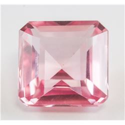 9.25ct Emerald Cut Pink Natural Kunzite GGL