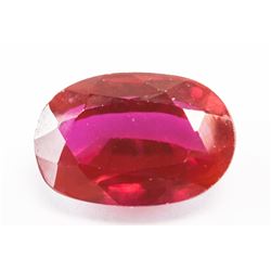 5.85ct Oval Cut Red Natural Ruby GGL