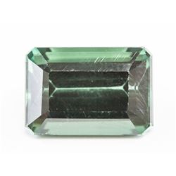 7.30ct Emerald Cut Dark Green Natural Sapphire GGL