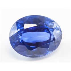 8.15ct Oval Cut Blue Natural Sapphire GGL