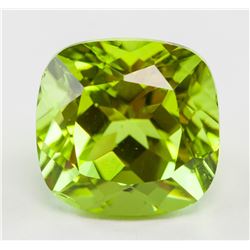 5.40ct Cushion Green Natural Sphene Titanite GGL