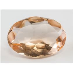 4.20ct Oval Cut Orange Natural Imperial Topaz AGI