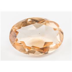 5.00ct Oval Cut Orange Natural Imperial Topaz  AGI