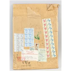38 Assorted American Stamps with Envelope