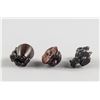 Image 3 : Three Assorted Japanese Boxwood Carved Netsuke